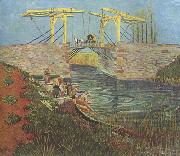 Vincent Van Gogh The Langlois Bridge at Arles (nn04 oil painting reproduction